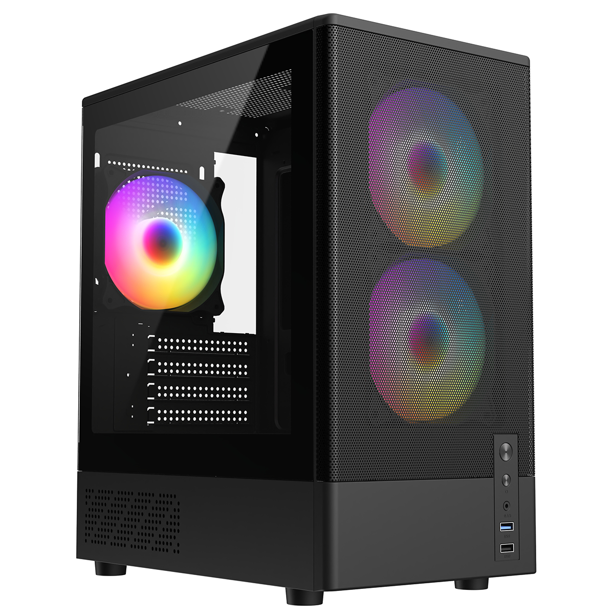 Frisby FC-8975B 3x120mm RGB FAN 550W Mid Tower mATX Gaming (Oyuncu) Kasası