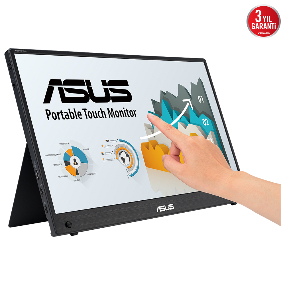 ASUS ZenScreen Touch MB16AMTR 16″ 5ms 60Hz Full HD IPS Taşınabilir Dokunmatik Monitör