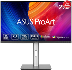 ASUS ProArt Display PA27JCV 27″ 5ms 60Hz VESA DisplayHDR 500 5K Ultra HD IPS Profesyonel Monitör