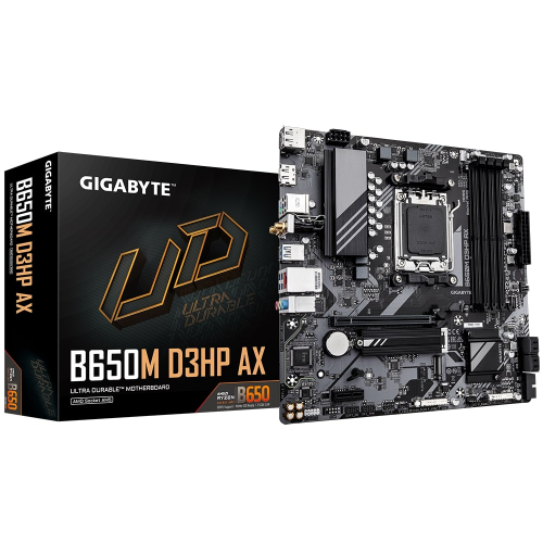Gigabyte B650M D3HP AX Soket AM5 DDR5 8000MHz (OC) mATX Gaming (Oyuncu) Anakart