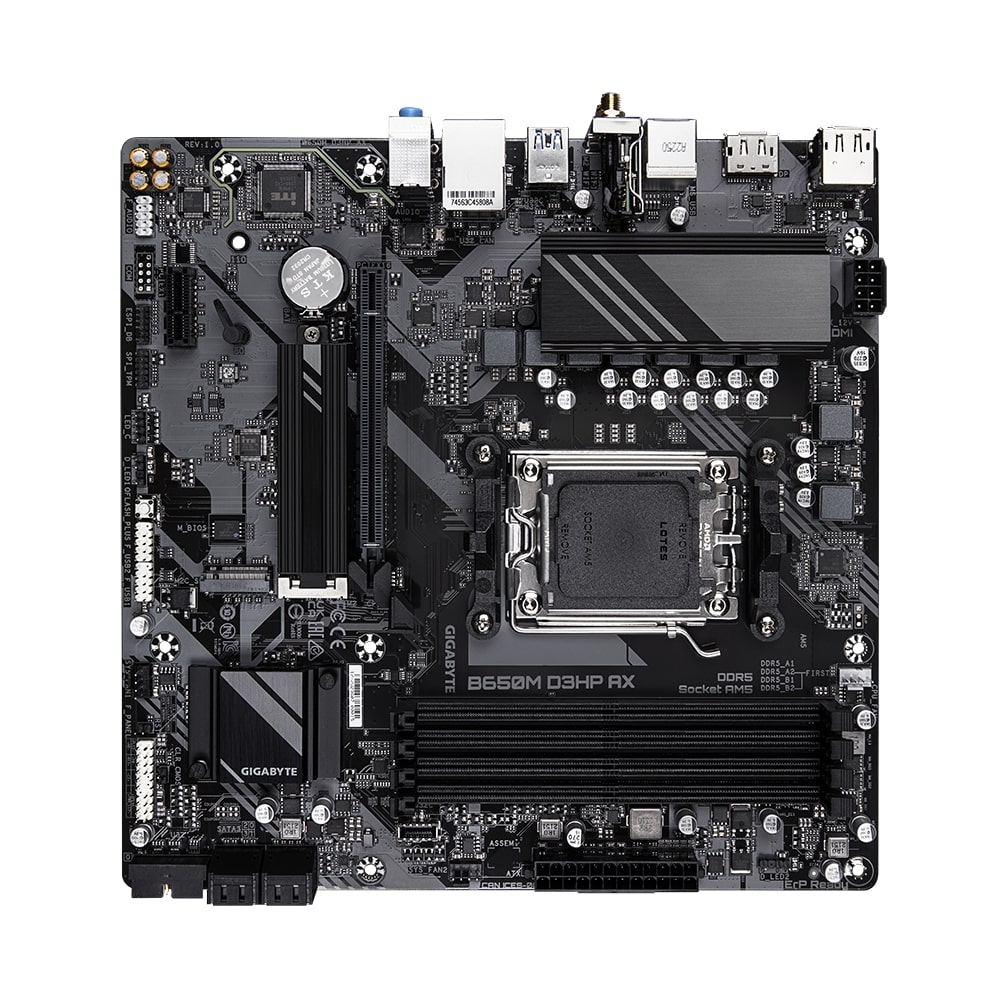 Gigabyte B650M D3HP AX Soket AM5 DDR5 8000MHz (OC) mATX Gaming (Oyuncu) Anakart