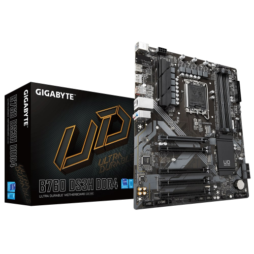 Gigabyte B760 DS3H Soket LGA1700 DDR4 5333MHz (OC) ATX Gaming (Oyuncu) Anakart