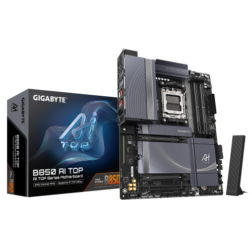 Gigabyte B850 AI TOP Soket AM5 DDR5 8600MHz (OC) ATX Gaming (Oyuncu) Anakart