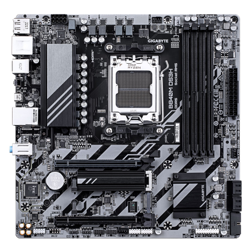 Gigabyte B840M DS3H Soket AM5 DDR5 8200MHz (OC) mATX Gaming (Oyuncu) Anakart