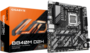 Gigabyte B840M D2H Soket AM5 DDR5 7600MHz (OC) mATX Gaming (Oyuncu) Anakart