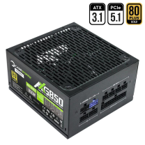 GamePower AXG-850 14CM 850W Gold  80+ ATX 3.1 PCI-E 5.1 Power Supply - 5 Yıl Garantili