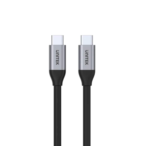Unitek Type-C to Type-C (100W) 2Mt (4K 5Gbps Görüntü Aktarımı) Hızlı Şarj Kablosu (C14091ABK)
