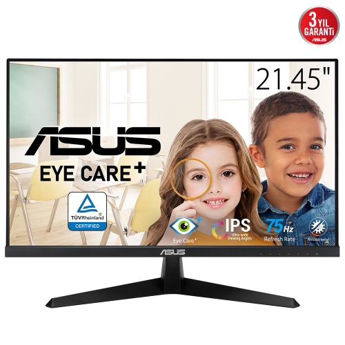 ASUS VY229Q 22″ 75Hz 1ms  Flicker Free Eye Care Full HD IPS Monitör