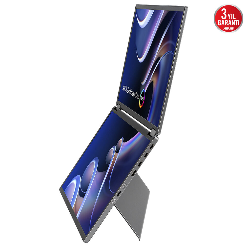 ASUS ZenScreen Duo OLED MQ149CD 14″ 1ms 60Hz DisplayHDR™ 400 Full HD OLED Taşınabilir Monitör