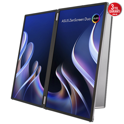 ASUS ZenScreen Duo OLED MQ149CD 14″ 1ms 60Hz DisplayHDR™ 400 Full HD OLED Taşınabilir Monitör