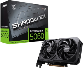 MSI GeForce RTX 5060 8GB Shadow 2X OC GDDR7 128Bit DX12 Gaming (Oyuncu) Ekran Kartı