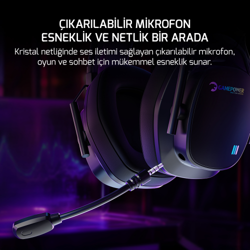 GamePower Kai Titanium Ultra Wireless 7.1 Surround Hi-Fi Rainbow Gaming (Oyuncu) Kulaklık