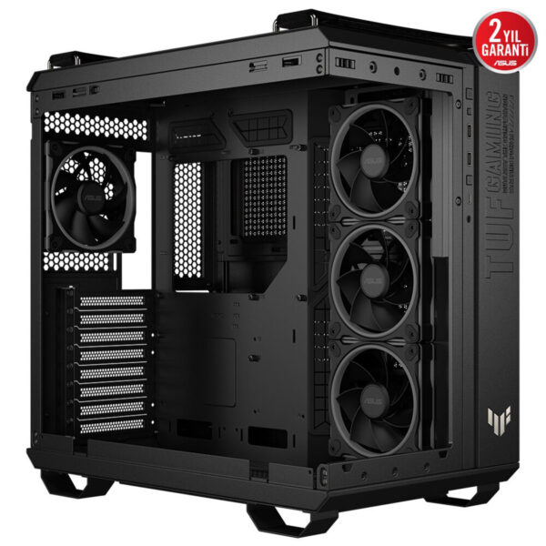 ASUS TUF Gaming GT502 Horizon Temperli Cam USB Type-C Siyah ATX Mid-Tower Gaming (Oyuncu) Kasa