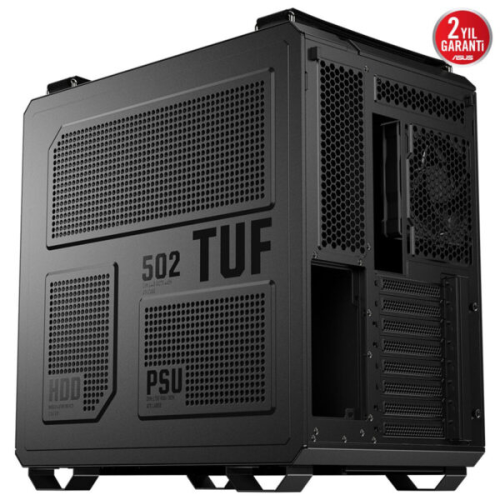 ASUS TUF Gaming GT502 Horizon Temperli Cam USB Type-C Siyah ATX Mid-Tower Gaming (Oyuncu) Kasa