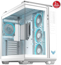 ASUS TUF Gaming GT502 Horizon Temperli Cam USB Type-C Beyaz ATX Mid-Tower Gaming (Oyuncu) Kasa
