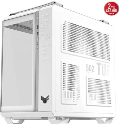 ASUS TUF Gaming GT502 Horizon Temperli Cam USB Type-C Beyaz ATX Mid-Tower Gaming (Oyuncu) Kasa