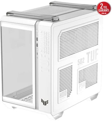 ASUS TUF Gaming GT502 Horizon Temperli Cam USB Type-C Beyaz ATX Mid-Tower Gaming (Oyuncu) Kasa