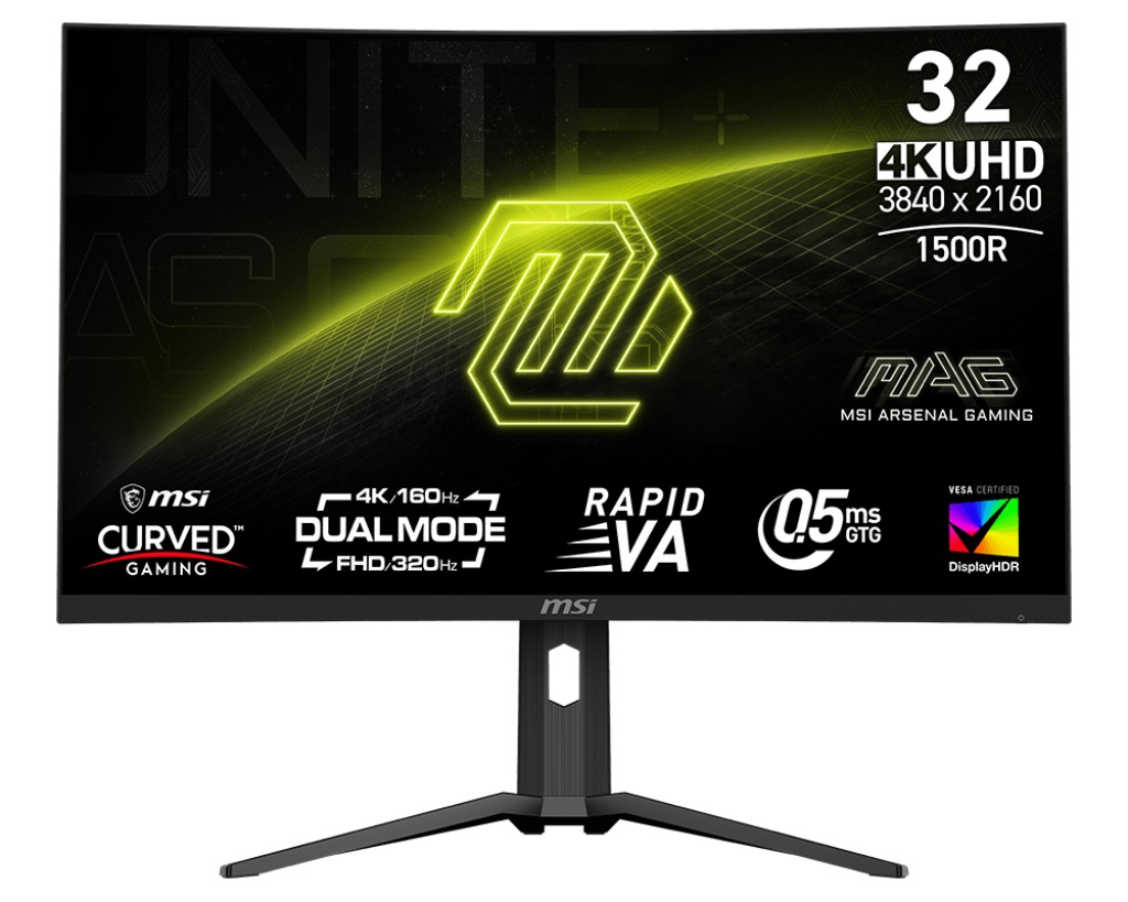MSI MAG 321CUPDF 31.5″ 0.5ms 160Hz UHD VA Free-Sync Curved Gaming (Oyuncu) Monitör