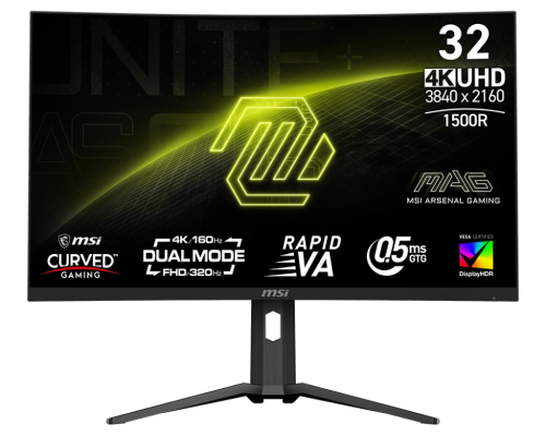 MSI MAG 321CUPDF 31.5″ 0.5ms 160Hz UHD VA Free-Sync Curved Gaming (Oyuncu) Monitör
