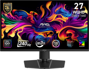 MSI MAG 271QP QD-OLED X24 26.5″ 0.03ms 240Hz WQHD Flat QD-OLED FreeSync Gaming (Oyuncu) Monitör