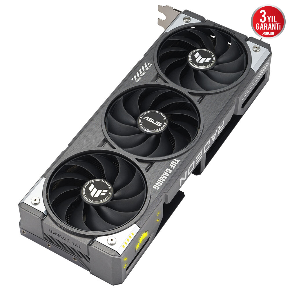 ASUS TUF Gaming AMD Radeon RX 9060XT 16GB TUF-RX9060XT-O16G-GAMING GDDR6 128Bit DX12 Gaming (Oyuncu) Ekran Kartı