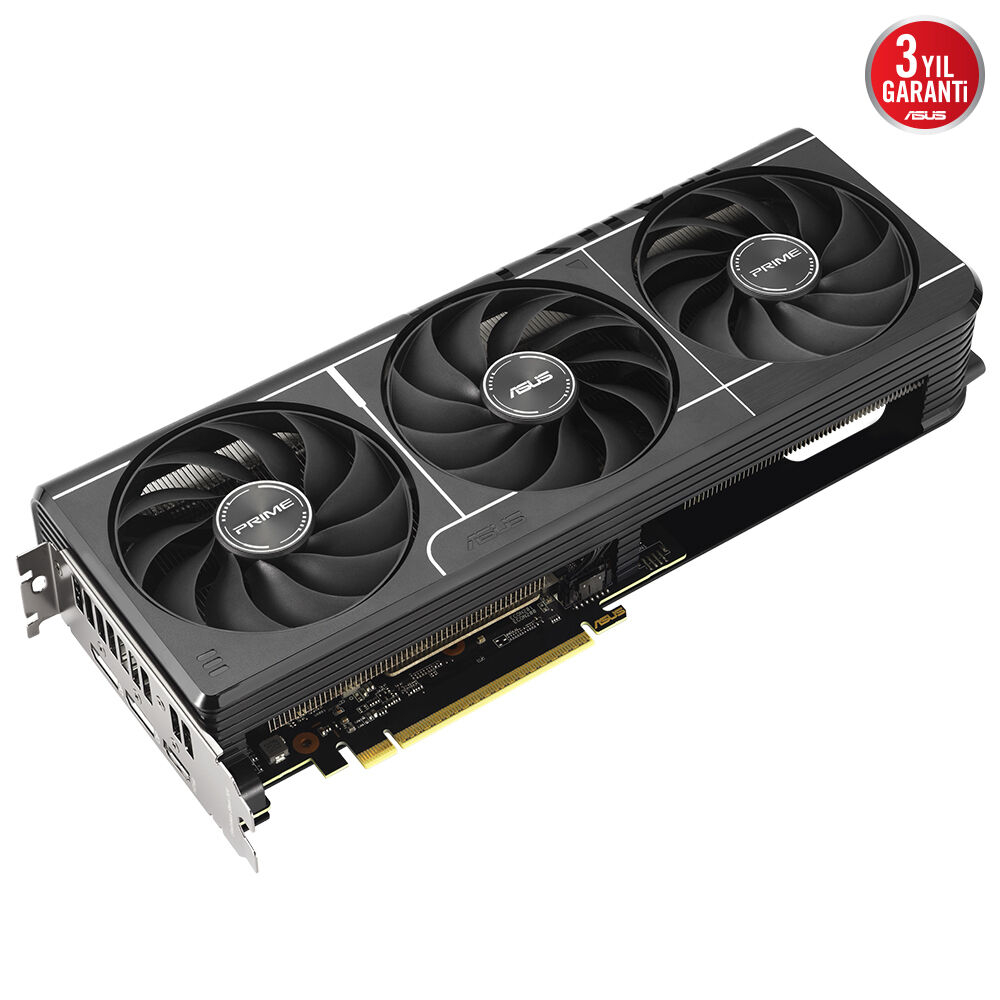 ASUS Prime AMD Radeon RX 9060XT 16GB PRIME-RX9060XT-O16G-GAMING GDDR6 128Bit DX12 Gaming (Oyuncu) Ekran Kartı