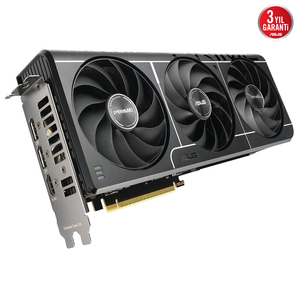 ASUS Prime AMD Radeon RX 9060XT 16GB PRIME-RX9060XT-O16G-GAMING GDDR6 128Bit DX12 Gaming (Oyuncu) Ekran Kartı
