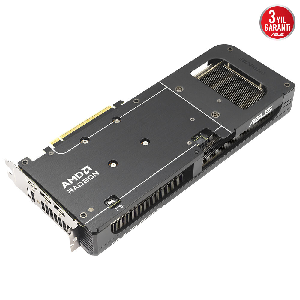 ASUS Prime AMD Radeon RX 9060XT 16GB PRIME-RX9060XT-O16G-GAMING GDDR6 128Bit DX12 Gaming (Oyuncu) Ekran Kartı
