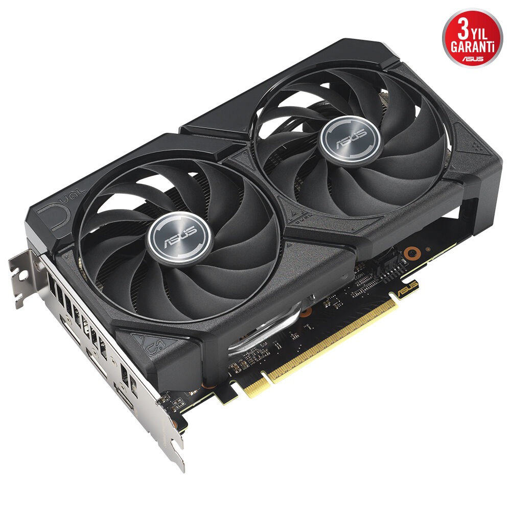 ASUS DUAL AMD Radeon RX 9060XT 8GB DUAL-RX9060XT-8G-GAMING GDDR6 128Bit DX12 Gaming (Oyuncu) Ekran Kartı