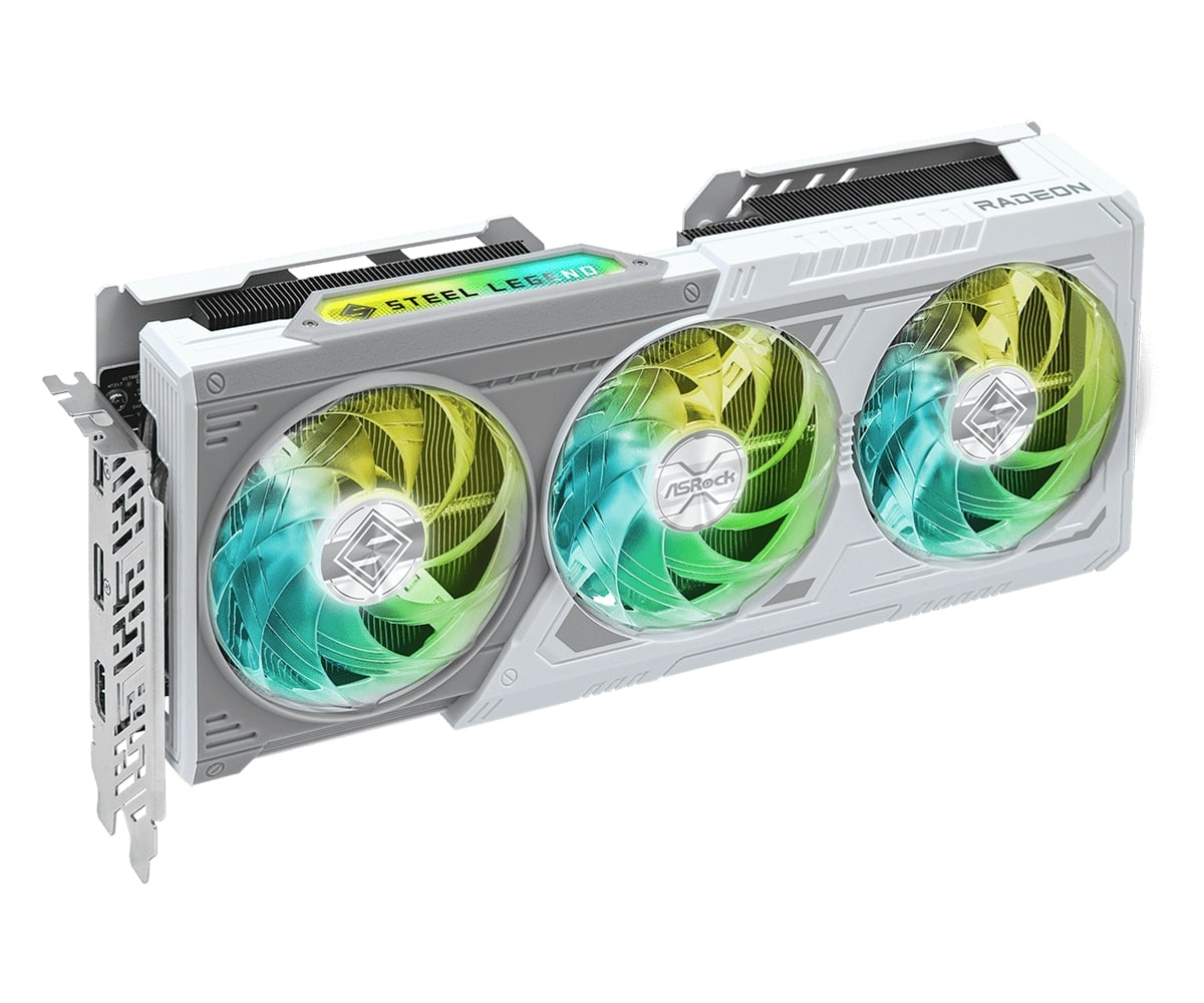 ASrock AMD Radeon RX9060 XT Steel Legend 8GB OC GDDR6 128Bit Gaming (Oyuncu) Ekran Kartı