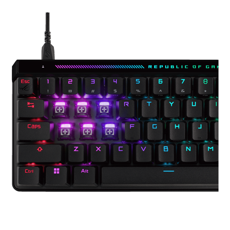ASUS ROG Falchion Ace HFX ROG HFX PBT Manyetik Switch RGB İngilizce Mekanik Gaming Klavye