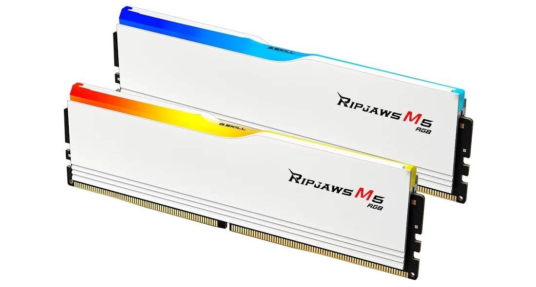 GSKILL Ripjaws M5 RGB 32 GB (2x16) 6000MHz CL36 DDR5 Gaming Ram (F5-6000J3636F16GX2-RM5RW)