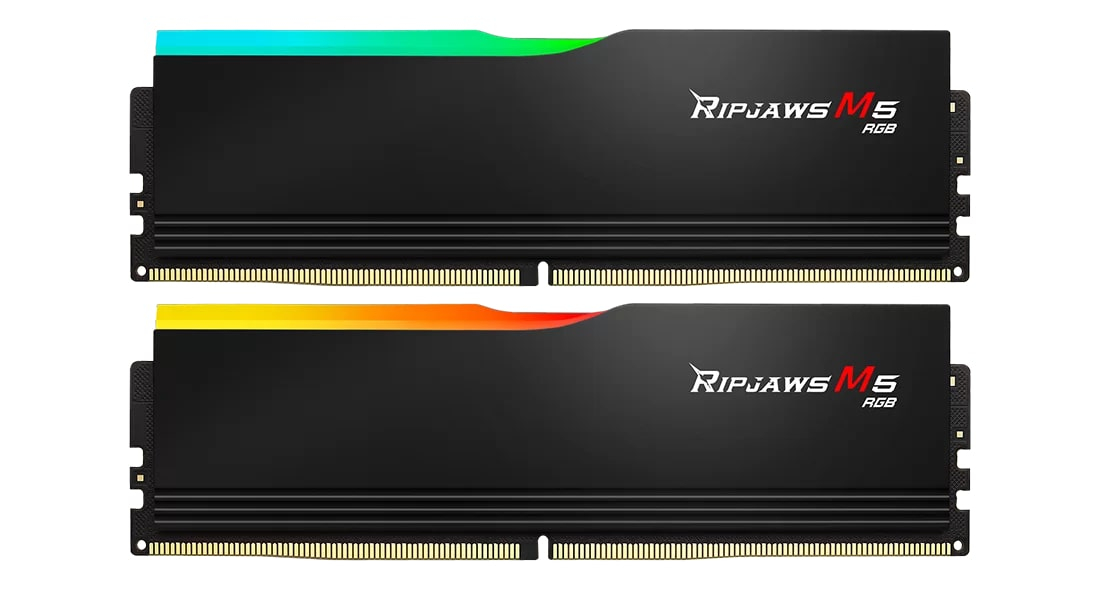 GSKILL Ripjaws M5 RGB 32 GB (2x16) 6000MHz CL36 DDR5 Gaming Ram (F5-6000J3636F16GX2-RM5RK)