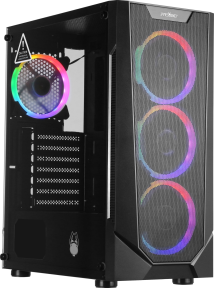 James Donkey Helix H800 4xRainbow Fan Temperli Cam 650W 80+ Bronze ATX Siyah Gaming (Oyuncu) Kasa