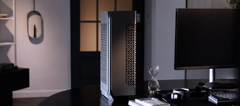 CM MasterBox NCORE 100 MAX 120mm Sıvı Soğutma 850W  80+ Gold ATX 3.0 SFX PSU`lu Gri Renkli ITX Gaming Kasası