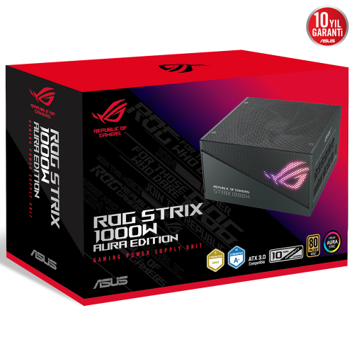 ASUS ROG-STRIX-1000G-AURA 1000W 80+ Gold Aura Edition Power Supply