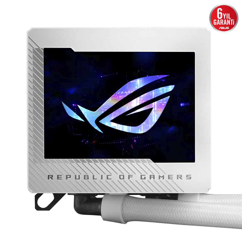 ASUS ROG Ryujin III 240 ARGB Oled LCD 240mm Beyaz İşlemci Sıvı Soğutucu (90RC00K2-M0UAY0)