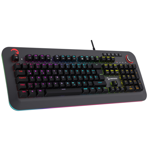 GamePower Starscream 60M RGB Mavi Switch 60 Milyon Almanca Q USB Suya Dayanıklı Optik Mekanik Gaming Klavye