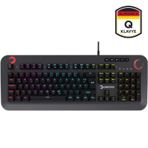 GamePower Starscream 60M RGB Mavi Switch 60 Milyon Almanca Q USB Suya Dayanıklı Optik Mekanik Gaming Klavye