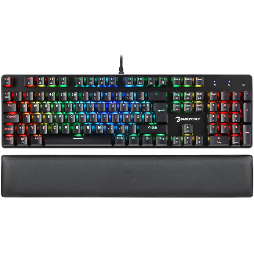 GamePower Ogre RGB 60M Blue Switch Almanca Q USB Mekanik Gaming Klavye