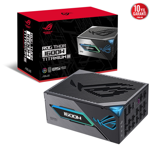 ASUS ROG-THOR-1600T3 1600W 80 Plus Titanium 135mm Full Modüler Gaming (Oyuncu) Power Supply