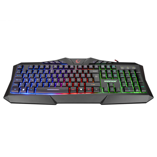 Rampage KM-404 ARGENTI Rainbow Aydınlatmalı Usb Gaming Combo Q Keyboard + RGB Headphone +6D,Led Mouse + Mousepad