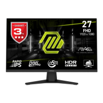MSI MAG 274F 27″ 200Hz 0.5ms Adaptive Sync Full HD Flat Rapid IPS Gaming (Oyuncu) Monitör