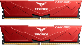 Team T-Force Vulcan 32GB(2x16GB) 6000Mhz DDR5 CL38 Kırmızı Gaming Ram (FLRD532G6000HC38JDC01)