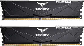 Team T-Force Vulcan Black 32GB (2x16GB) 6000Mhz DDR5 CL38 Siyah Gaming Ram (FLBD532G6000HC38JDC01)