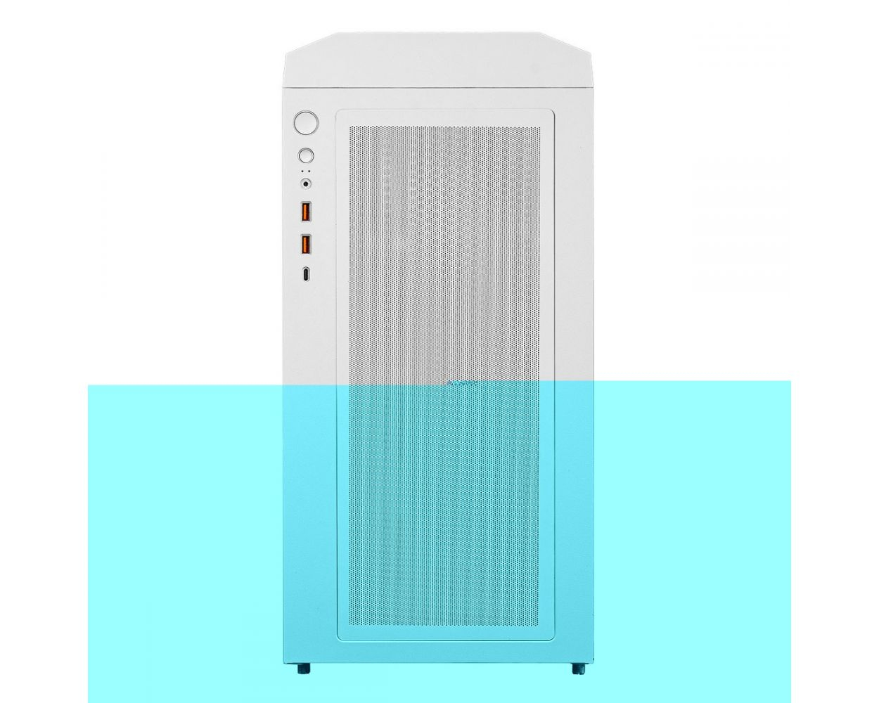 Cougar UNIFACE 4X RGB FAN CGR-5C78W-RGB Mid-Tower Temperli Cam Beyaz Gaming (Oyuncu) Kasa