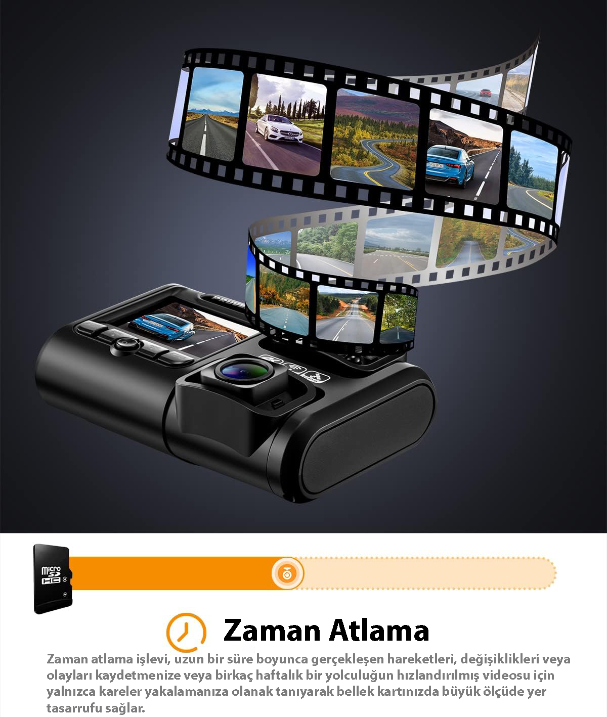 Pruveeo D30 Wi-Fi 4K Araç Kamerası