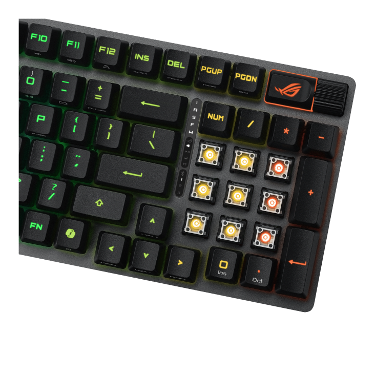 ASUS ROG Strix X902 Scope II 96 RX Wireless TR Q Snow Switch RGB Siyah Gaming (Oyuncu) Klavye