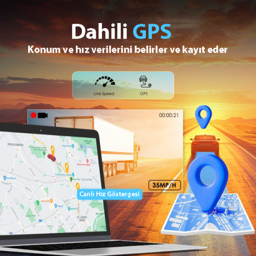 Rexing R316 4K GPS Wi-Fi Araç Kamerası + 64GB SD Kart ve ACC Bağlantı Kiti