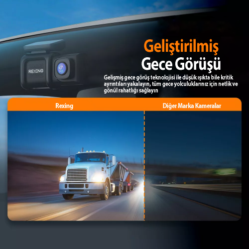 Rexing DT2 FHD 1080P Araç Kamerası + 32GB SD Kart